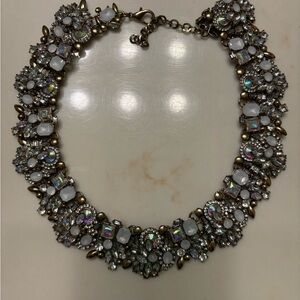 Elegant White and Gold Women's Necklace